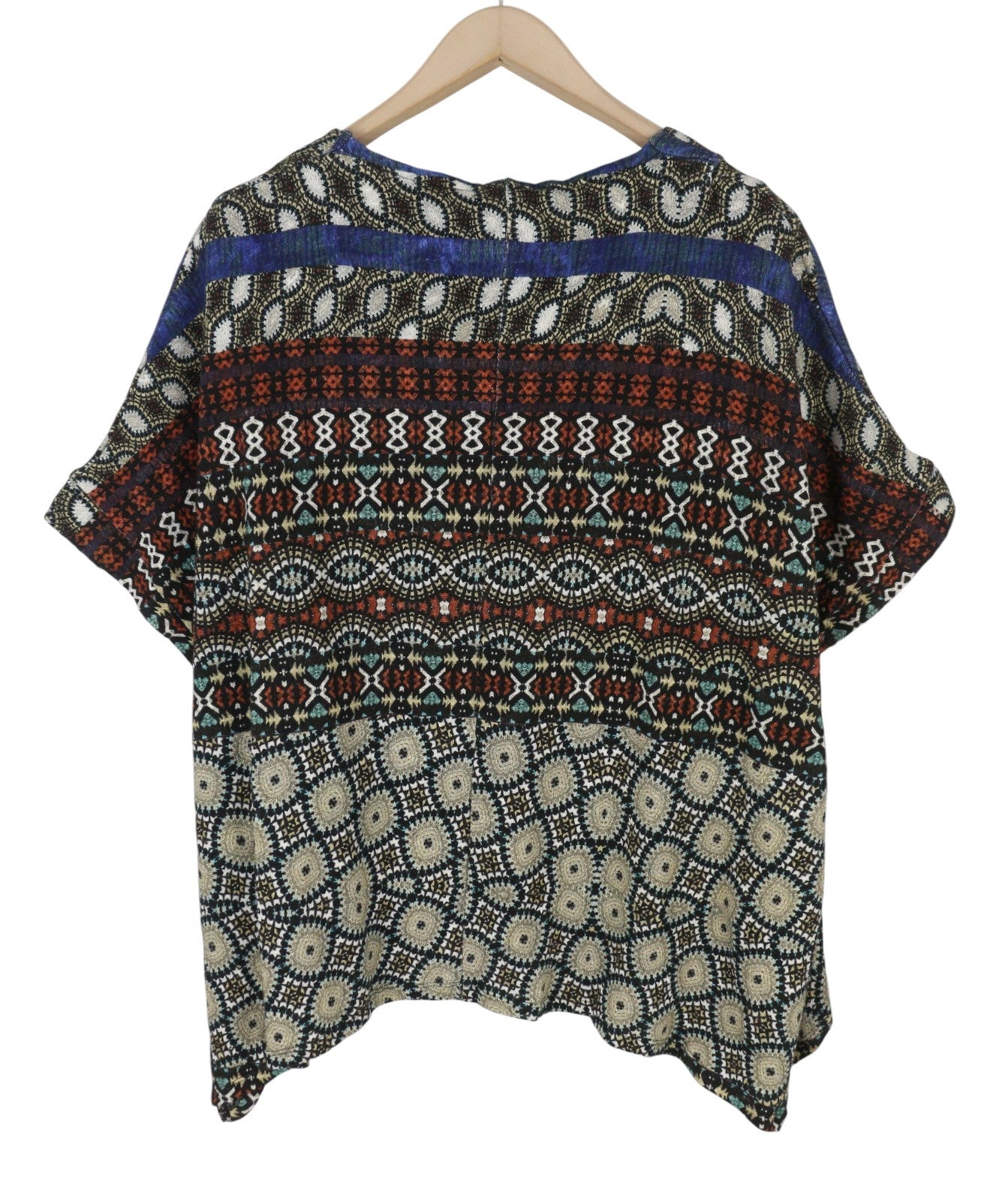 DESIGUAL Jamil Women's Jumper M Layered Asymmetric Drape 2in1 Knit Top
