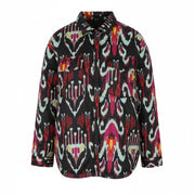 DESIGUAL Eliot Women's Jacket L Bright Abstract Print Padded Snap Front Coat