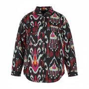 DESIGUAL Eliot Women's Jacket M Vivid Abstract Print Padded Snap Front Coat