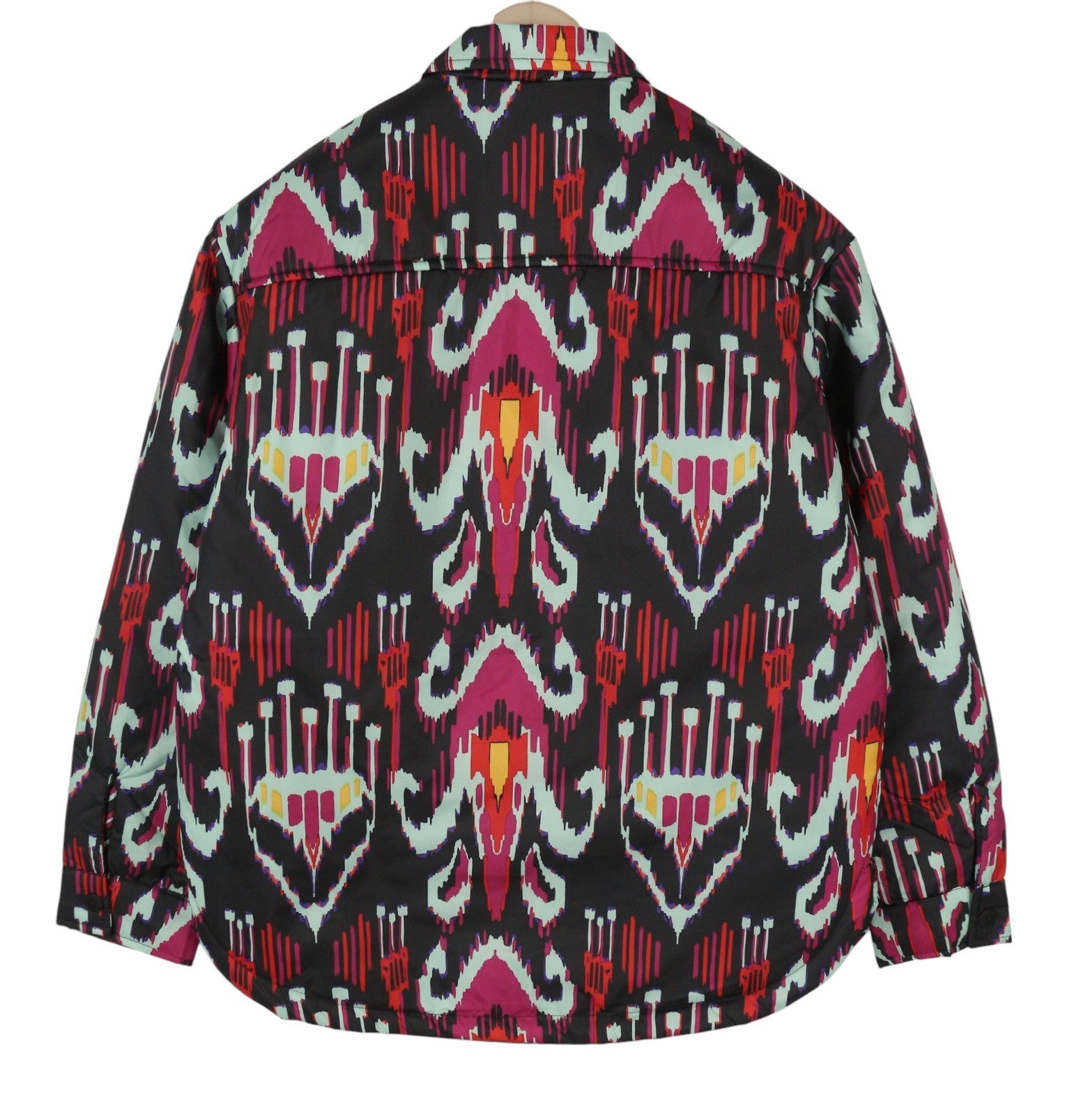 DESIGUAL Eliot Women's Jacket M Abstract Pattern Padded Snap Button Coat