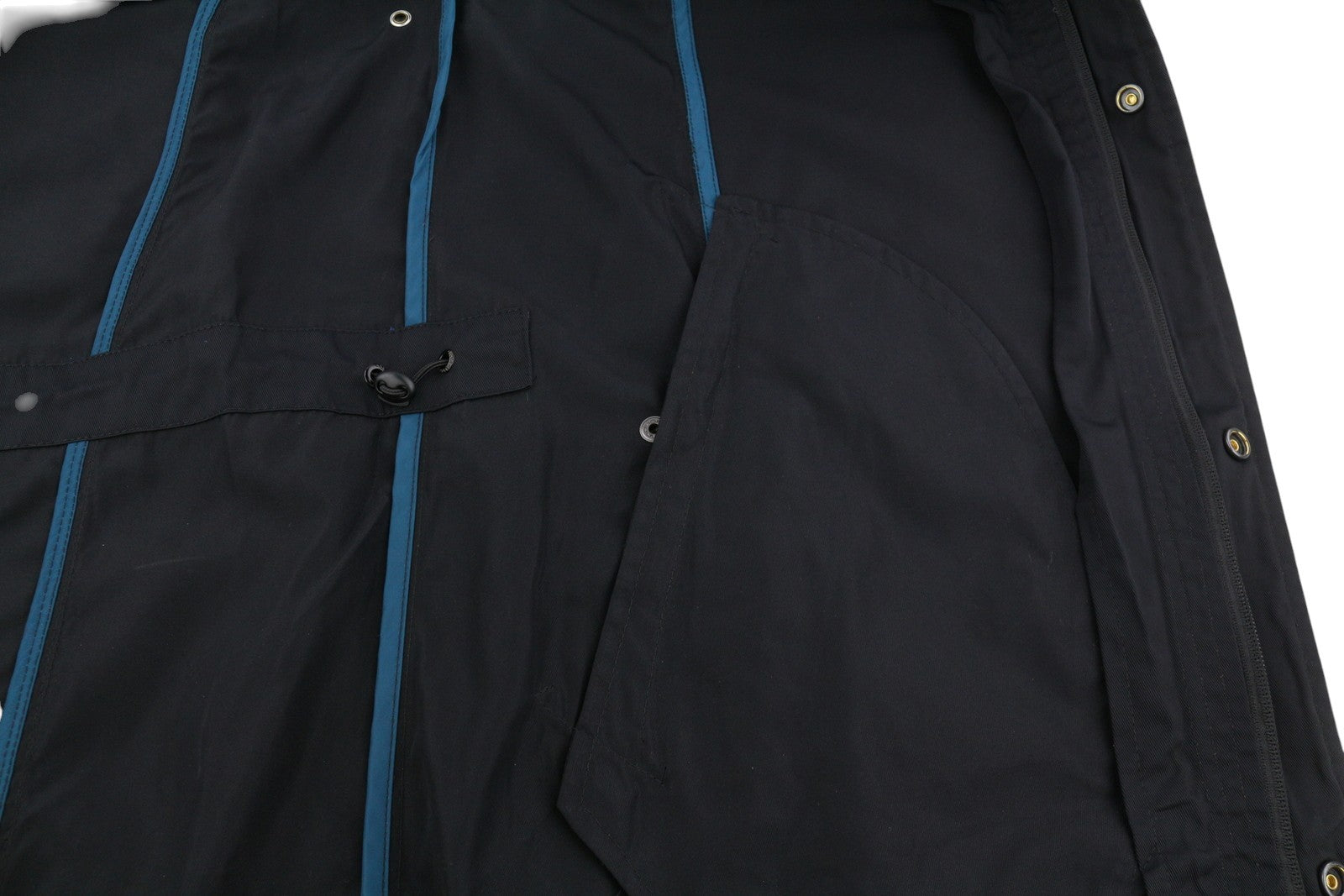 SCOTCH & SODA Men's Jacket M Black Double Hood Light Mid-Length Parka
