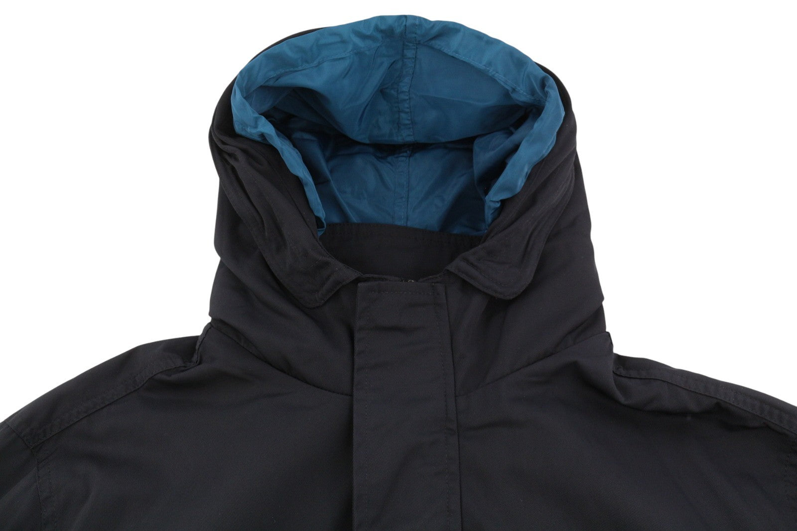 SCOTCH & SODA Men's Jacket M Black Double Hood Light Mid-Length Parka