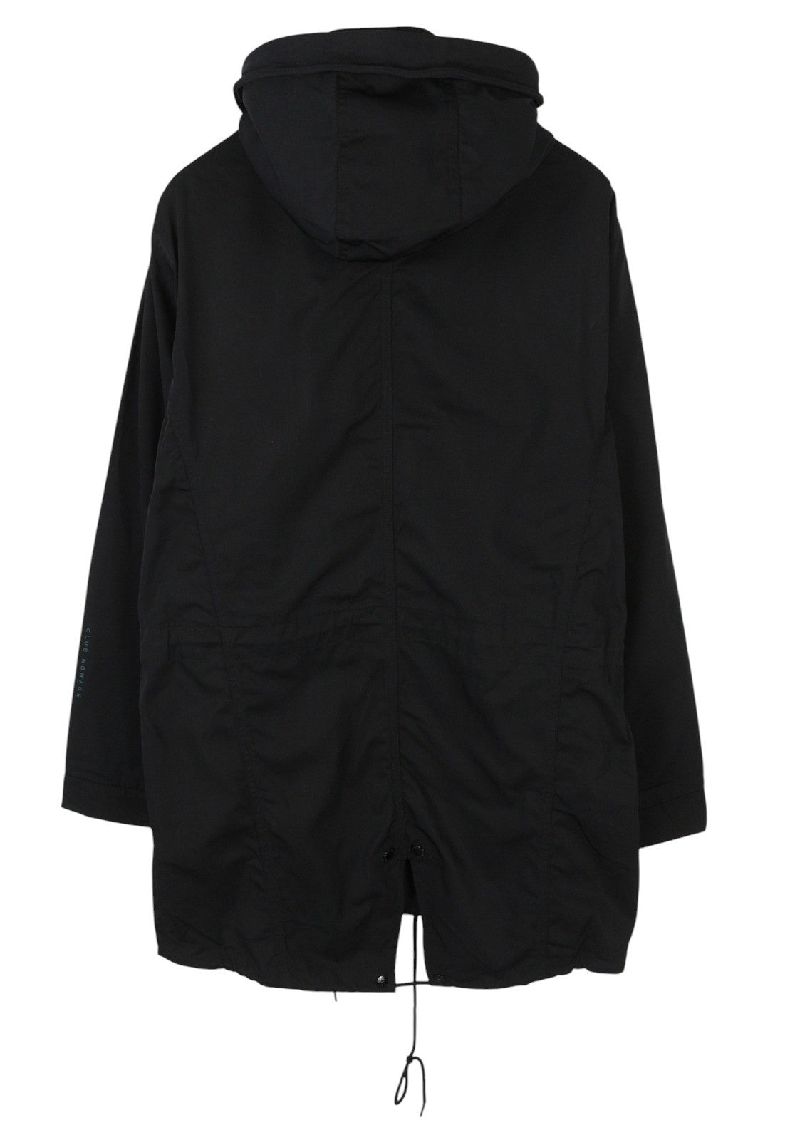 SCOTCH & SODA Men's Jacket M Black Double Hood Light Mid-Length Parka