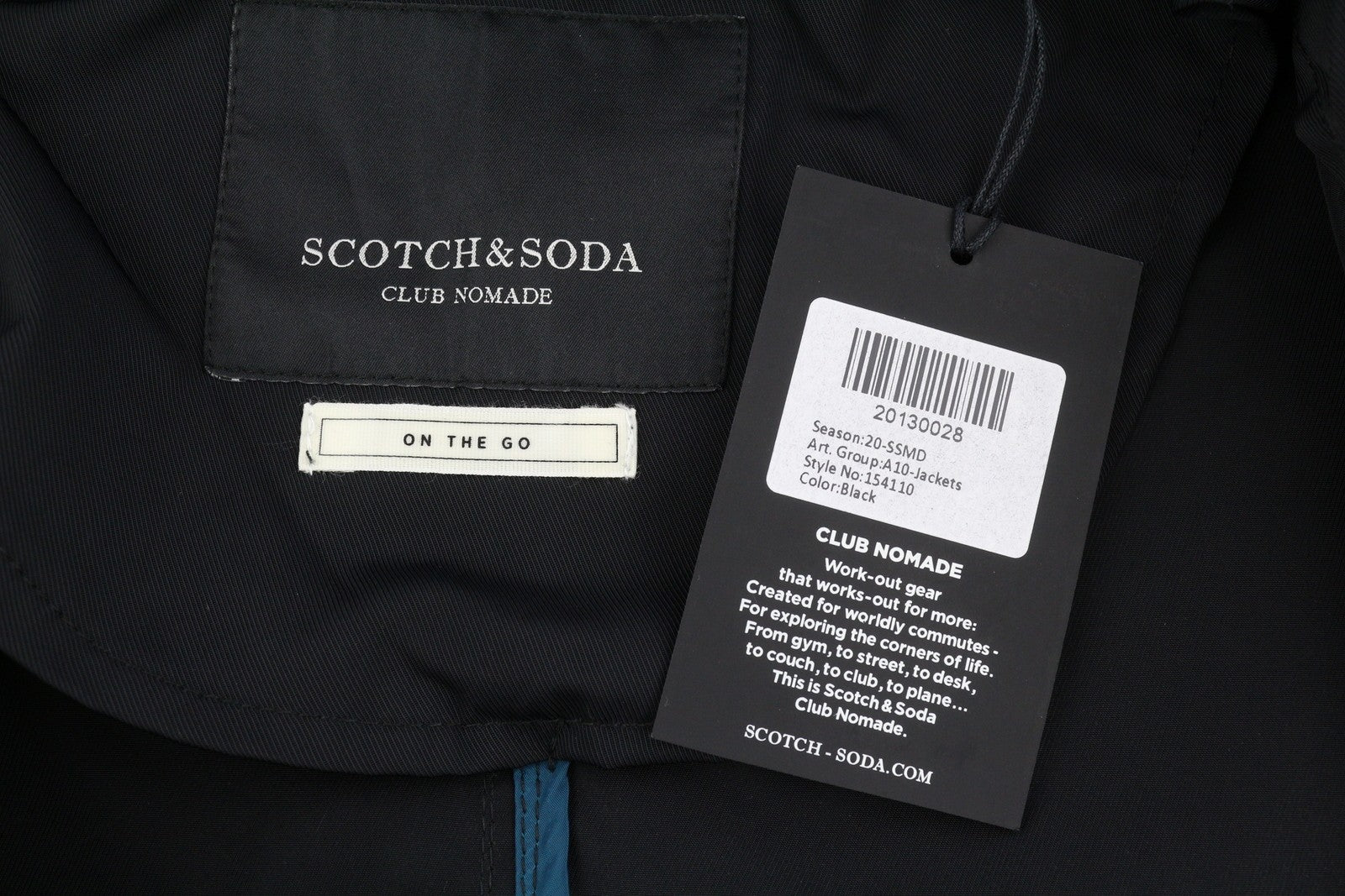 SCOTCH & SODA Men's Jacket M Black Double Hood Light Mid-Length Parka