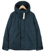 SCOTCH & SODA Men's Jacket M Blue Check Padded Hooded Zip Casual Coat
