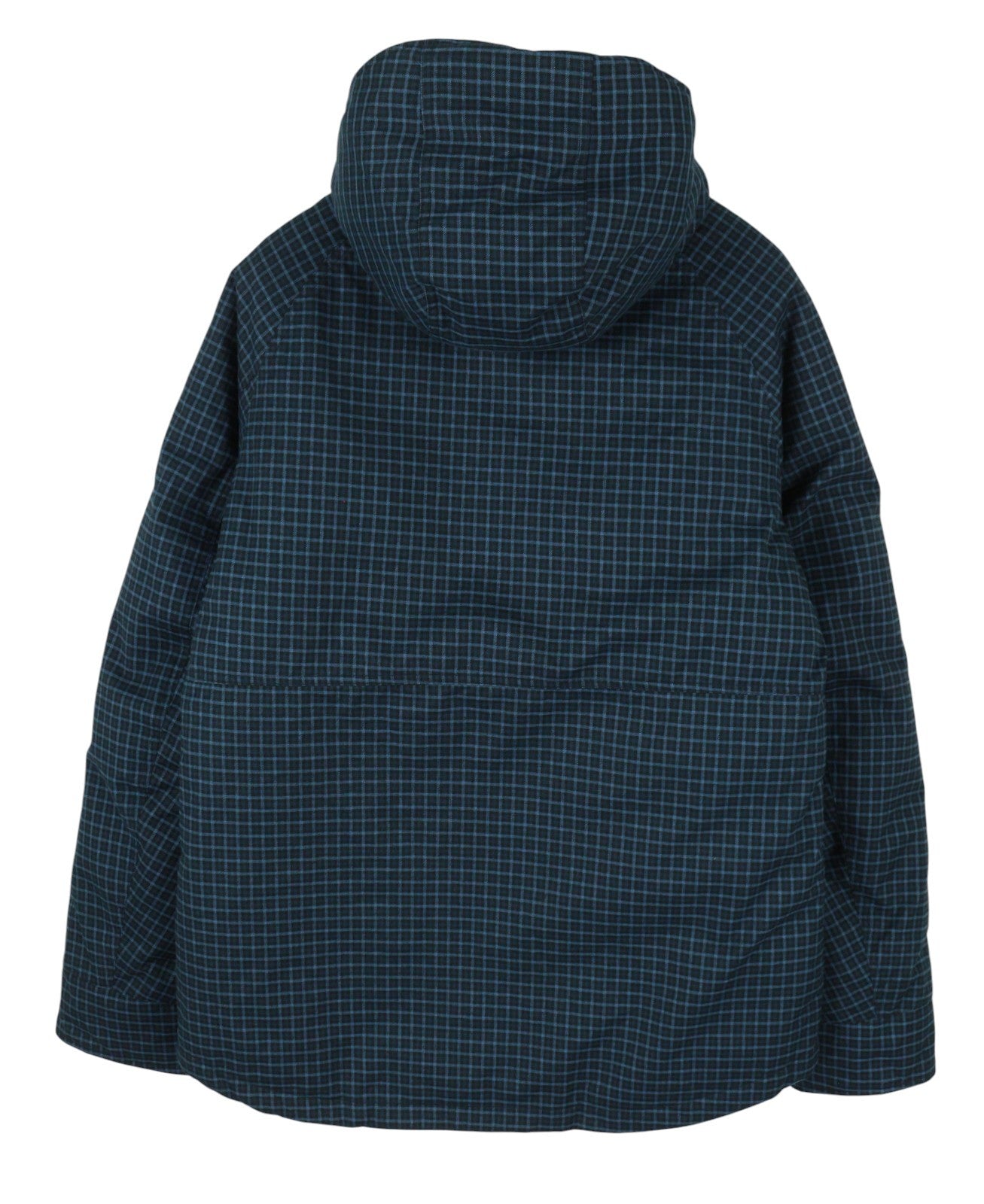 SCOTCH & SODA Men's Jacket M Blue Check Padded Hooded Zip Casual Coat