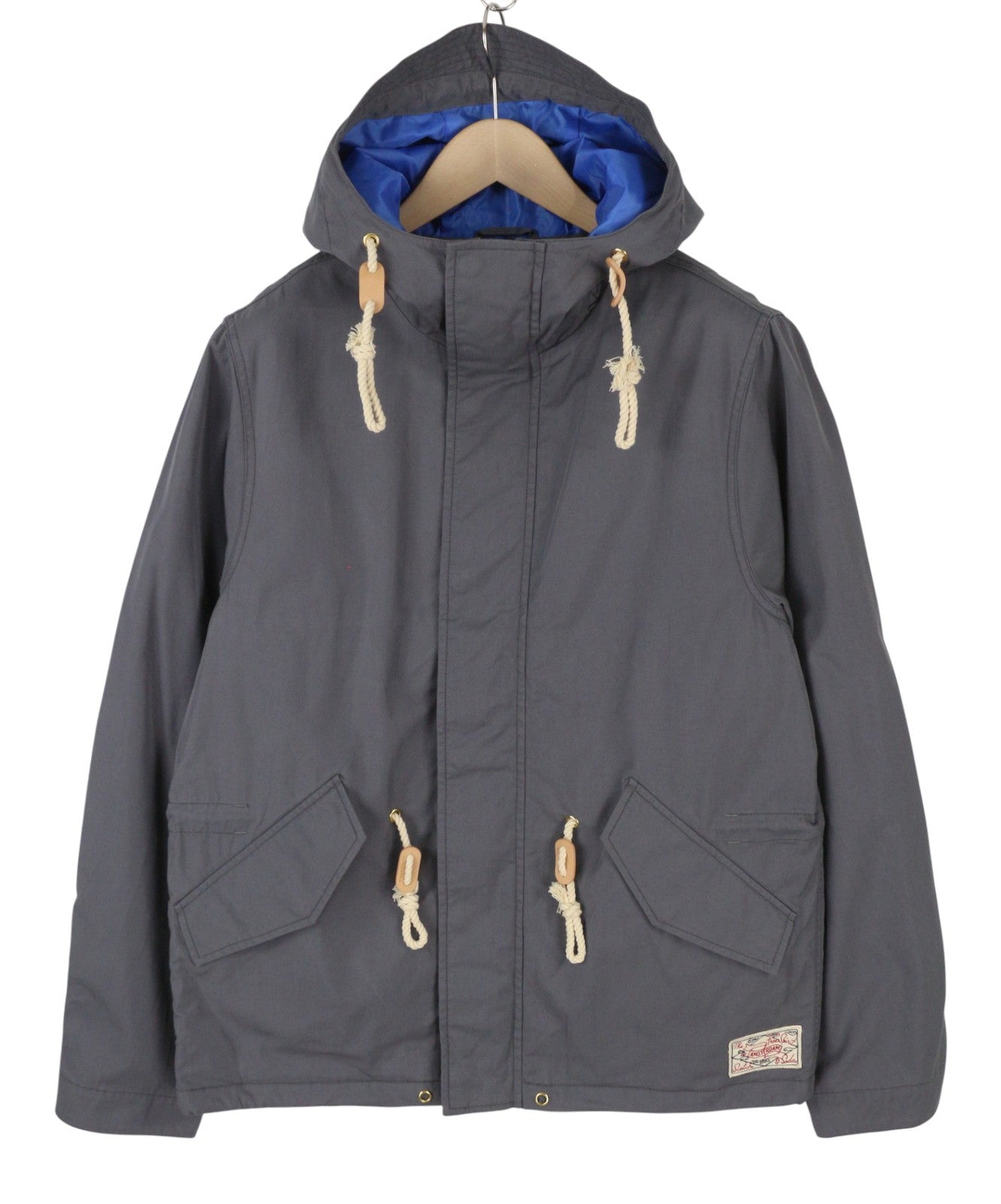 SCOTCH & SODA Men's Jacket M Grey Drawstring Waist Extended Inner Panel Coat