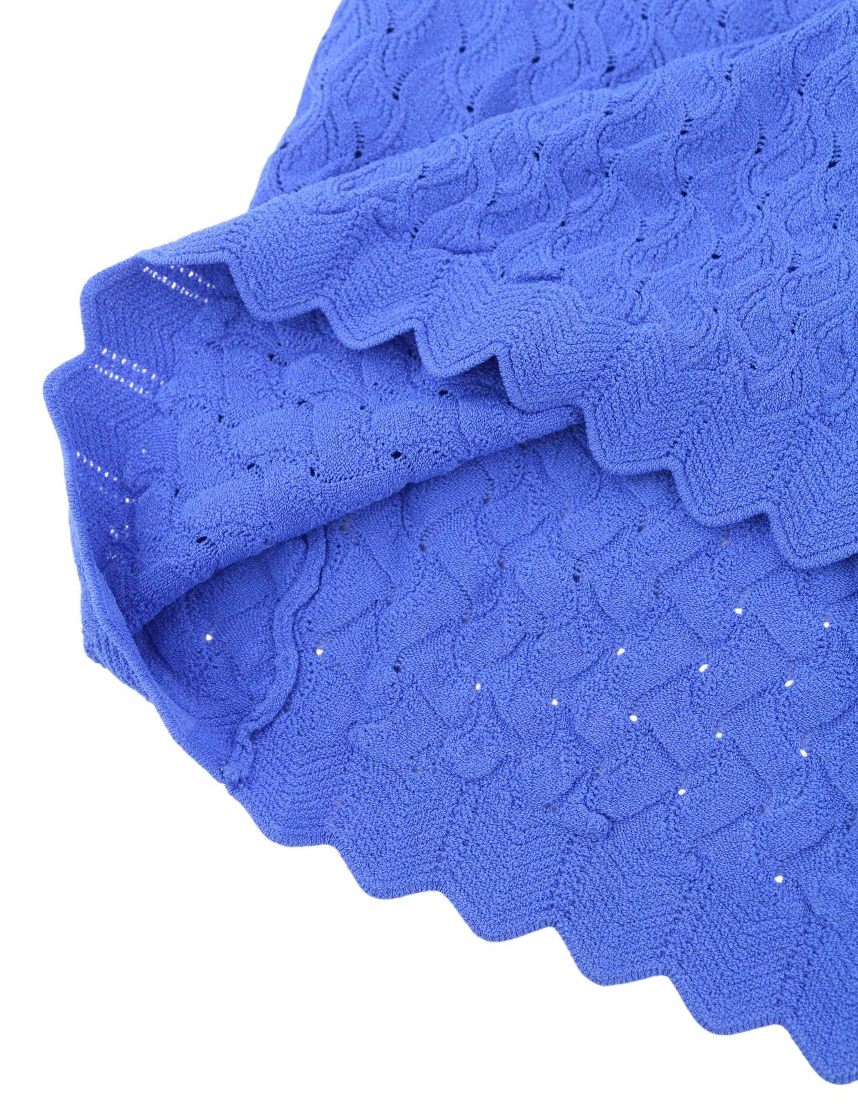 MAJE Maline Women's Dress 1 S Blue Knit Button-Up Long Sleeve Midi