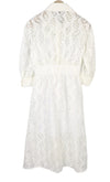 White Polyester Dress