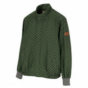 SCOTCH & SODA Men Jacket L Green Patterned High Neck Buttons Lightweight Bomber