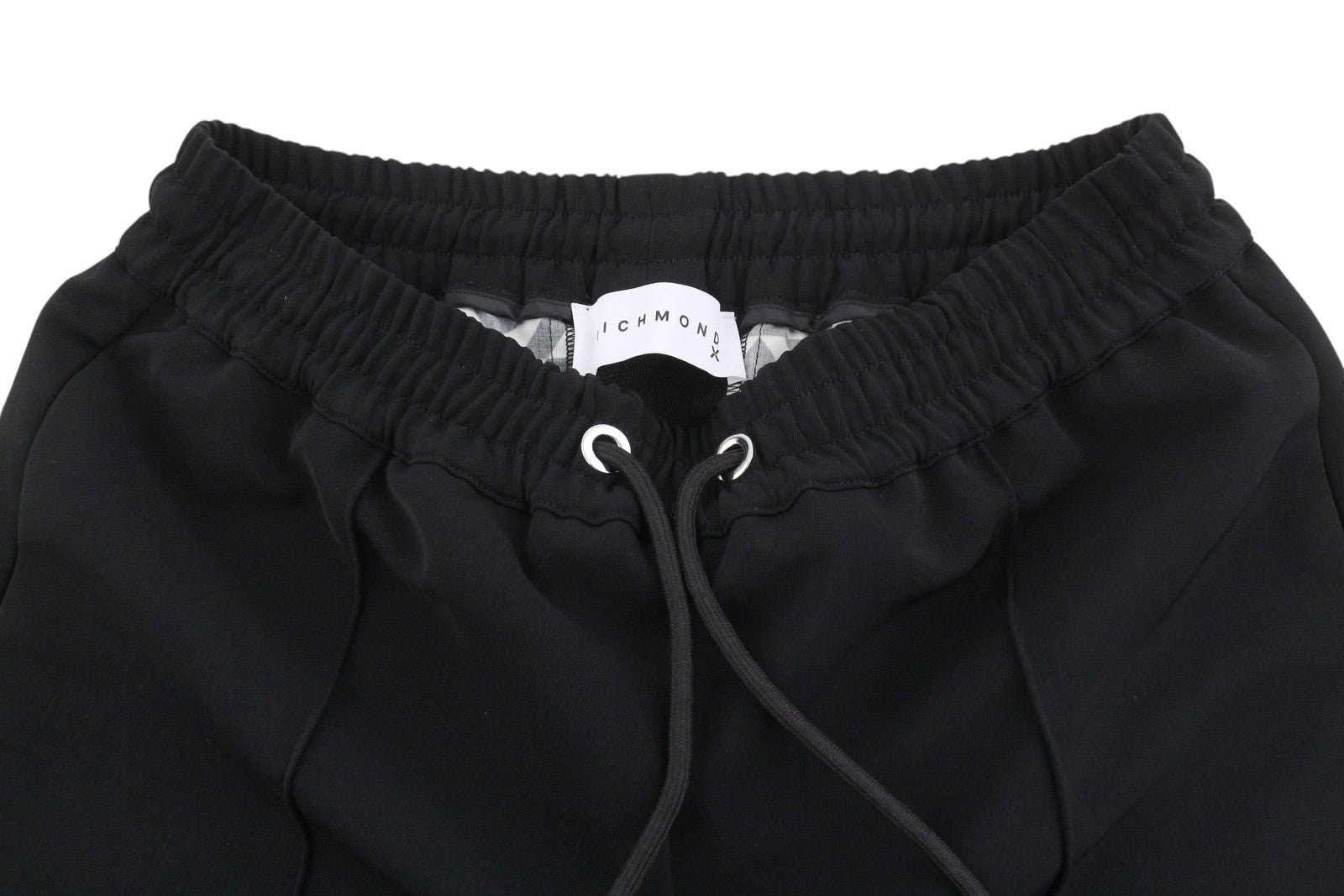 JOHN RICHMOND Women Trousers S W28 Black Drawstring Waist Bootcut Sweatpants