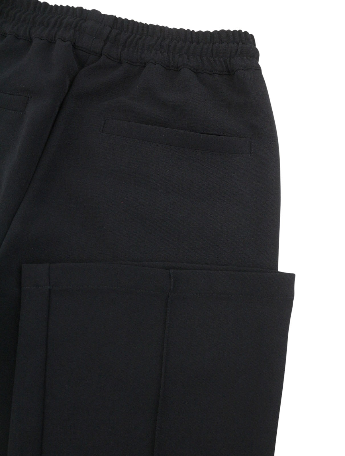 JOHN RICHMOND Women Trousers S W28 Black Drawstring Waist Bootcut Sweatpants