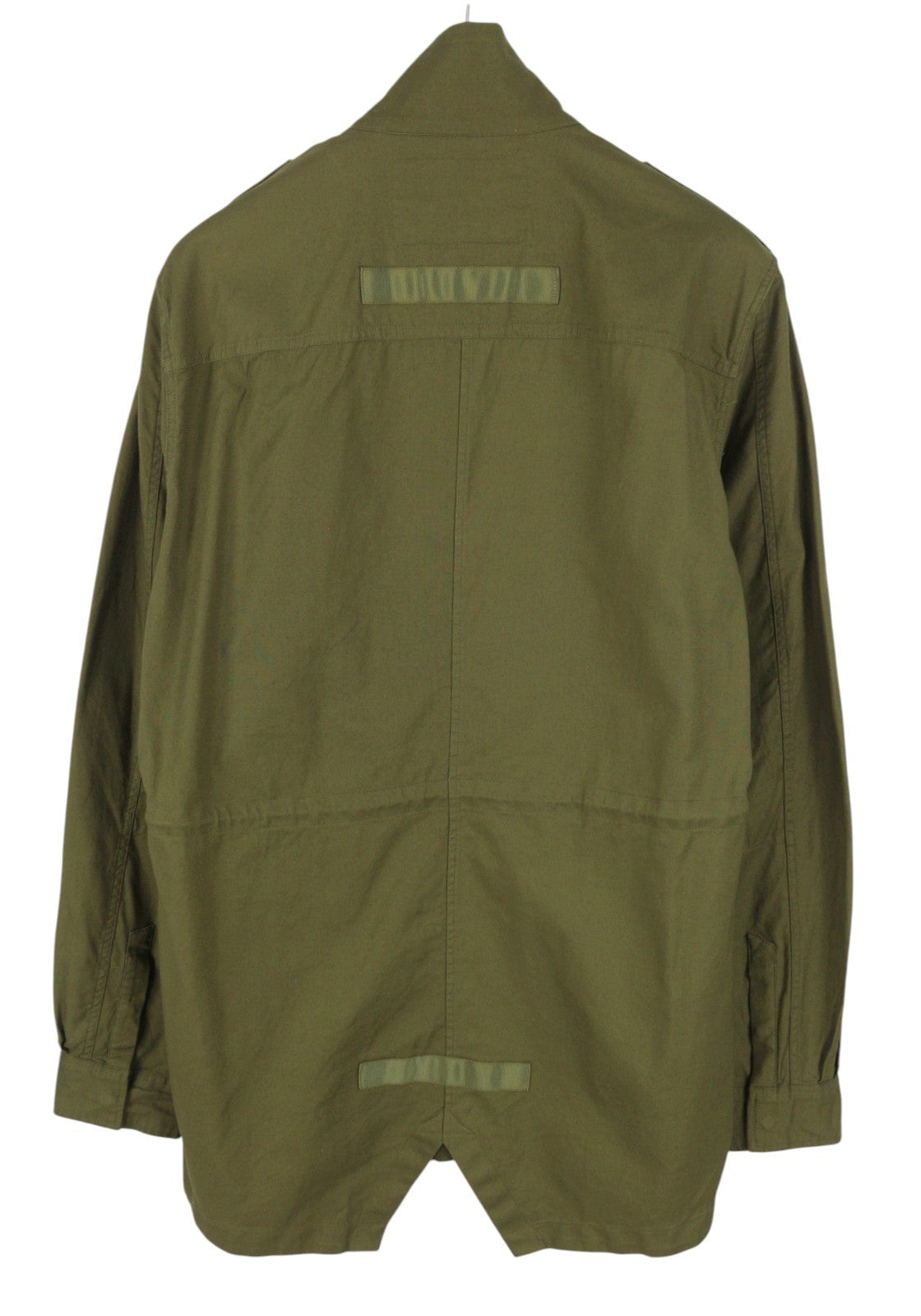 SCOTCH & SODA Men Jacket L Military Green High Neck Snap Buttons Lightweight