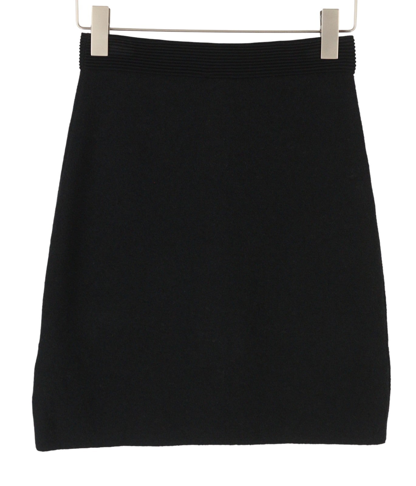CLAUDIE PIERLOT Manue Women's Skirt 1 S Black Knit Gold Buttons RRP165