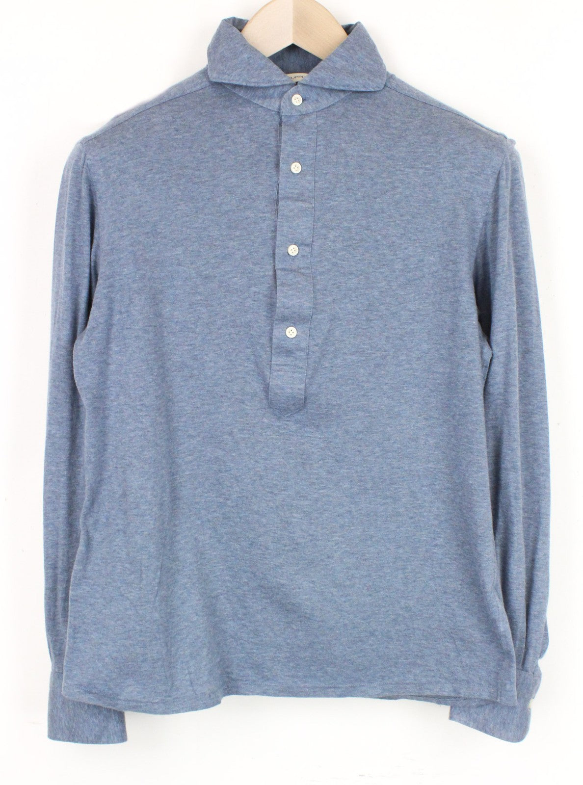 Blaues Twill-T-Shirt