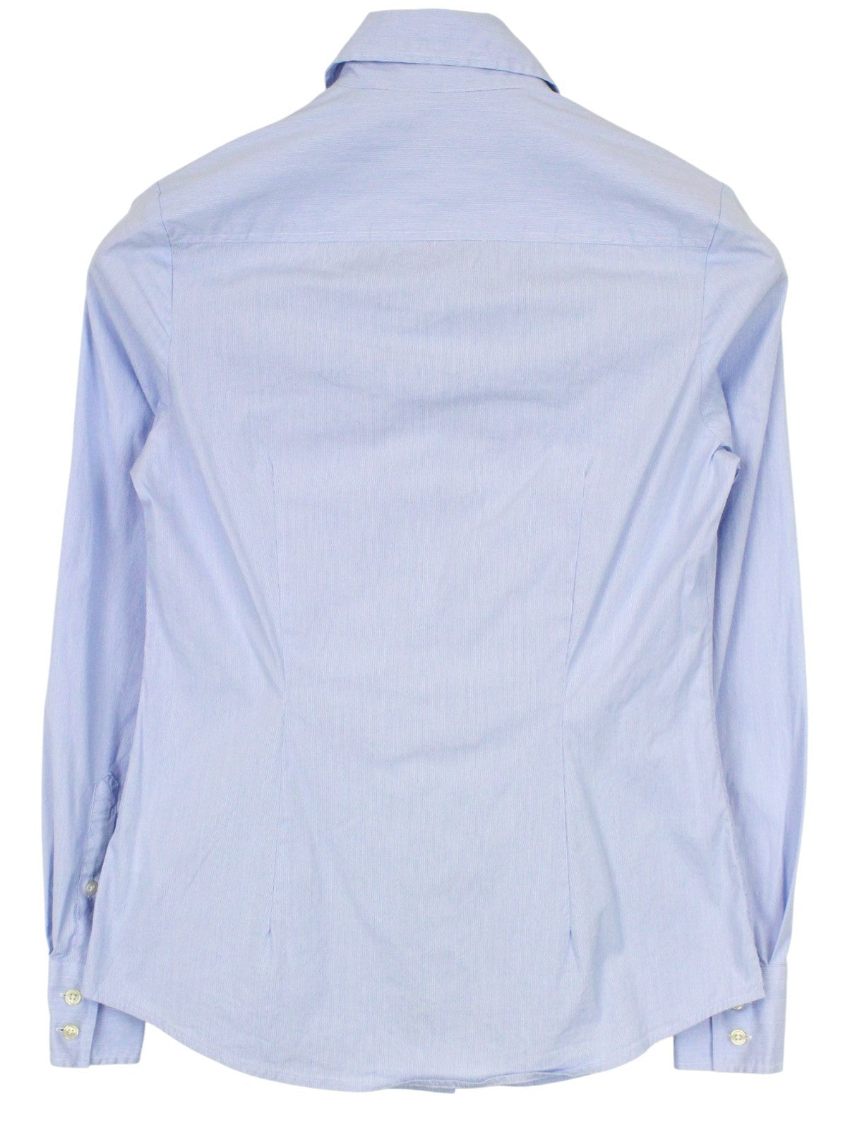 SUITSUPPLY Women Shirt EU34R XS Blue Cotton Blend Stretch Long Sleeved Formal