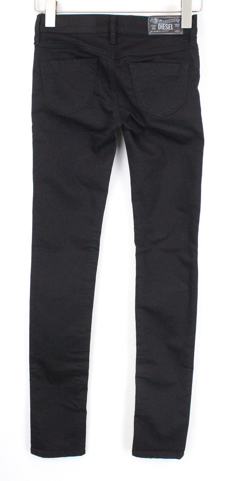 DIESEL Livier R608A Women Jeans W25 Jegging Super Slim Cotton Stretch Black