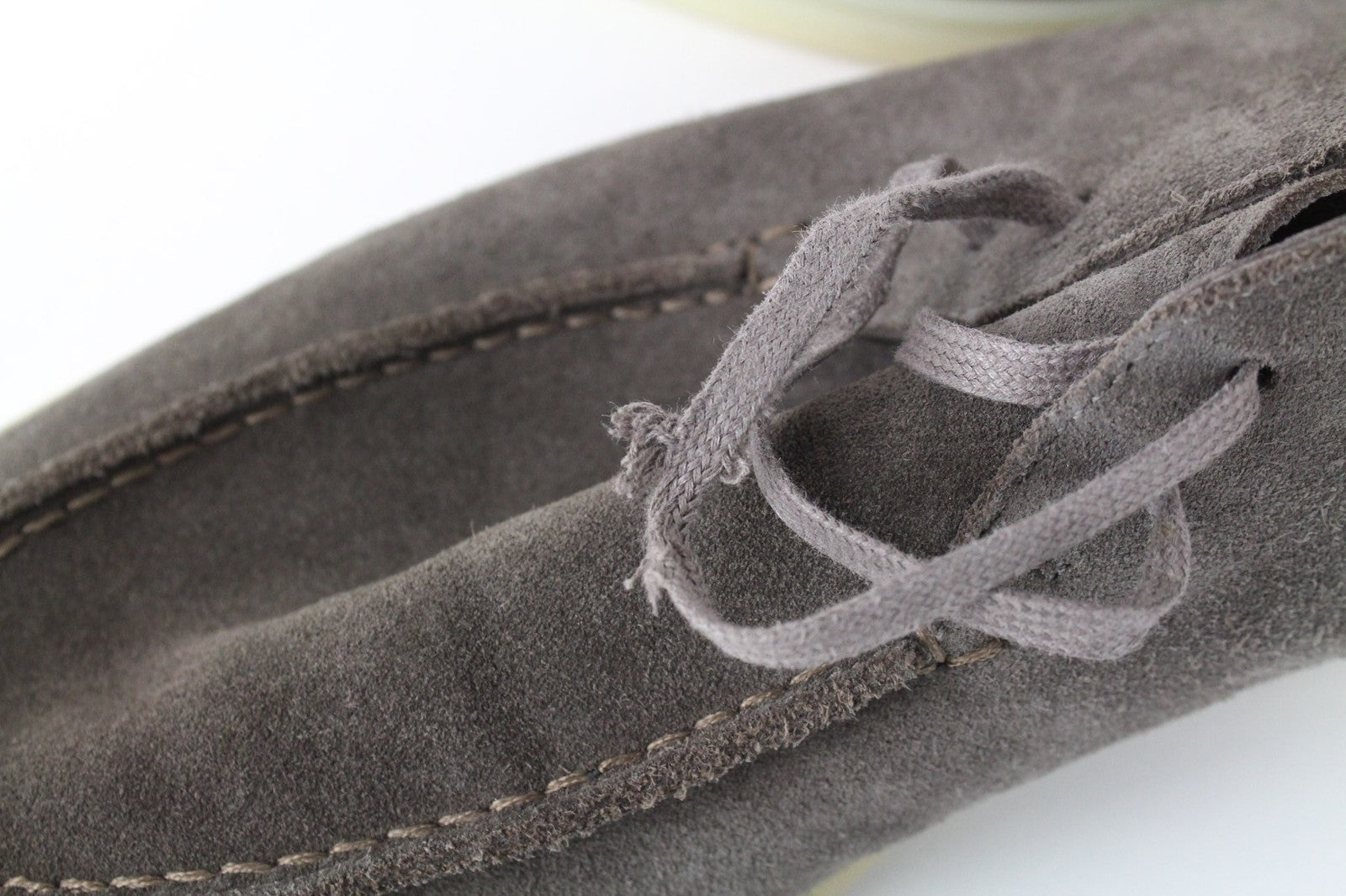 SUITSUPPLY Men Casual Shoes EU41 Grey Suede High-Top Laced Leisure