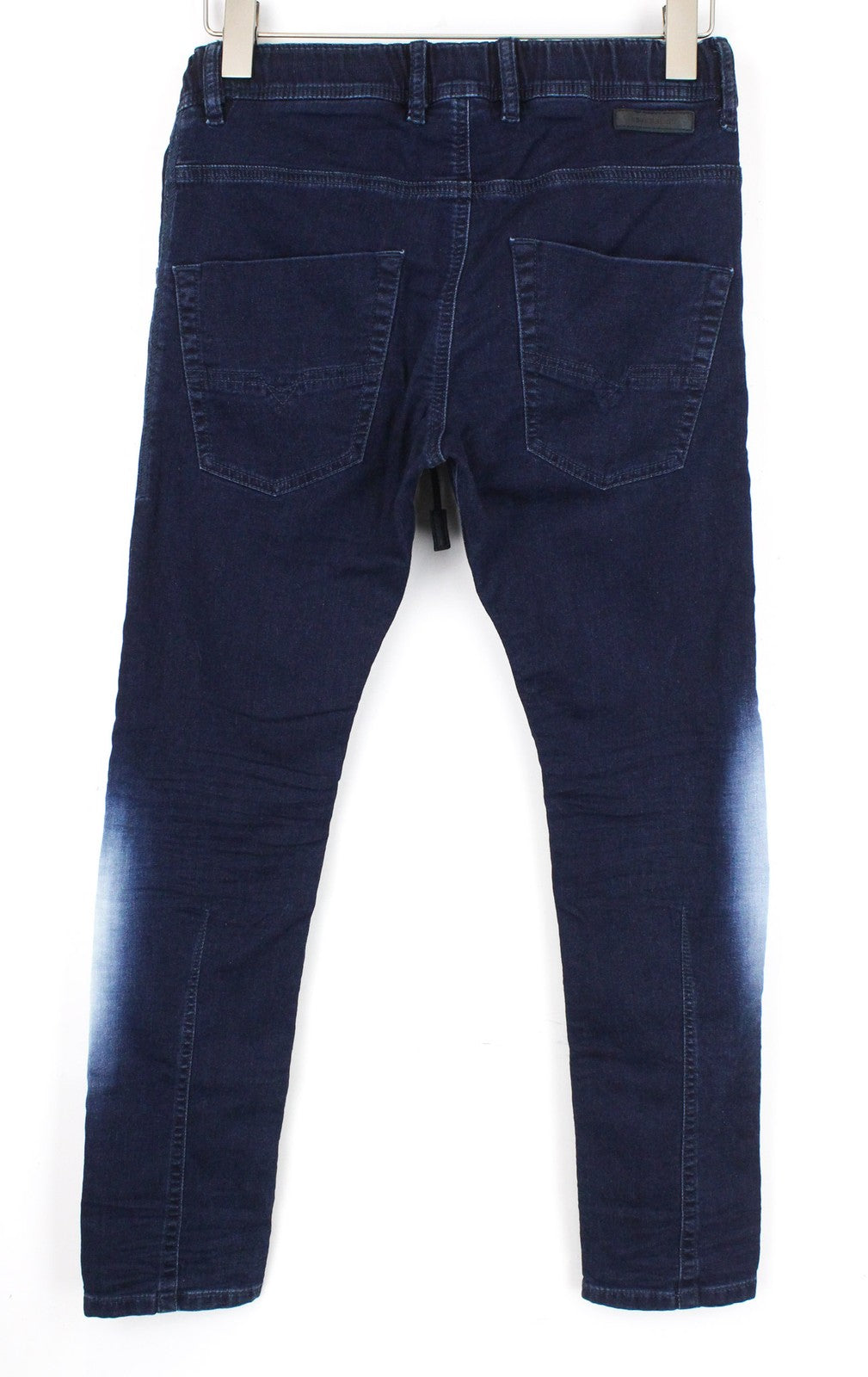 DIESEL Krooley-NE 0687D Men Jeans W26 Blue Stretch Jogg Sweat Slim Carrot Faded