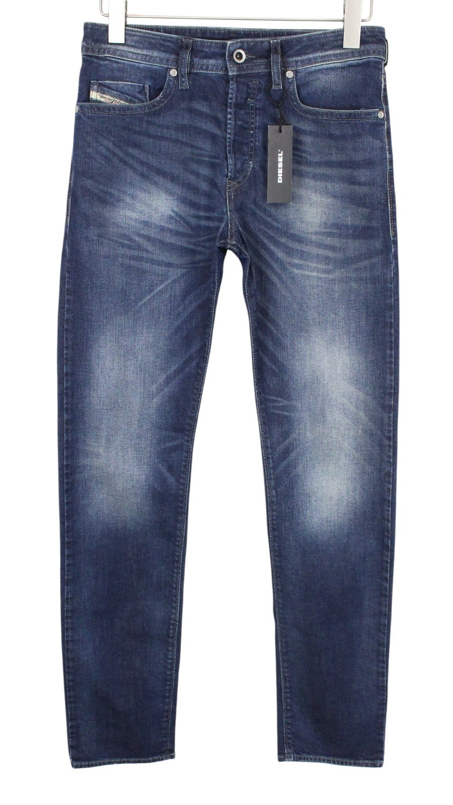 DIESEL Buster R853R Men Jeans W28/L32 Blue Stretch Regular Slim Tapered Cut