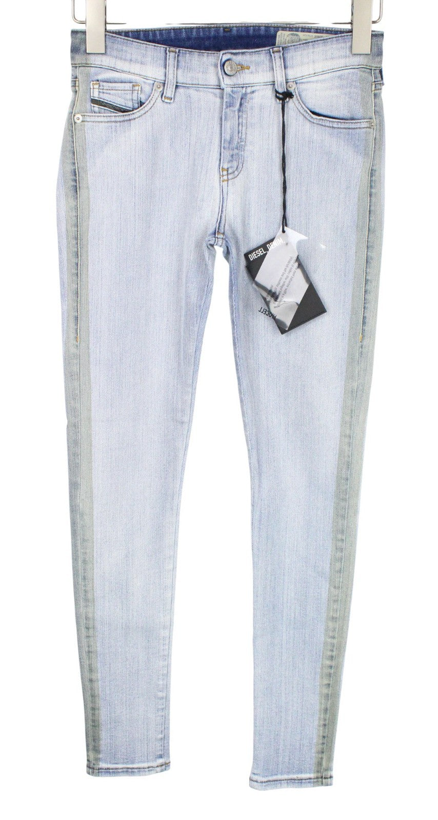 DIESEL Slandy-SP1 0090E Women Jeans W25/L30 Blue Stretch Super Slim Skinny