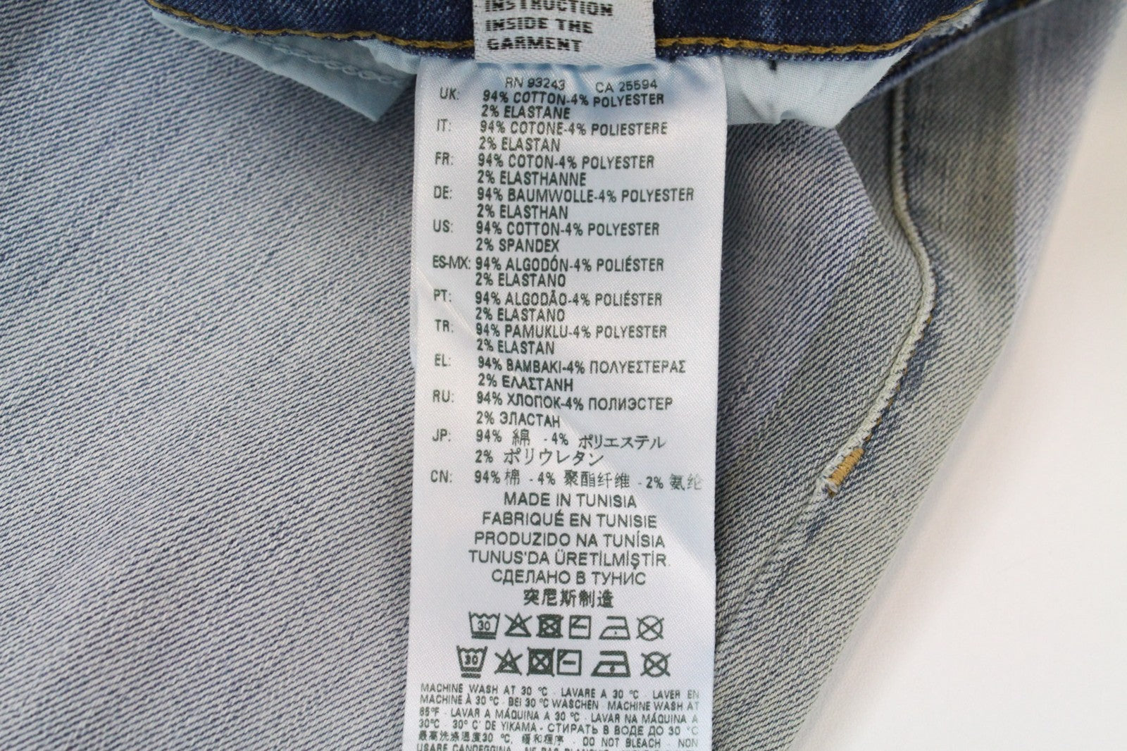 DIESEL Slandy-SP1 0090E Women Jeans W25/L30 Blue Stretch Super Slim Skinny