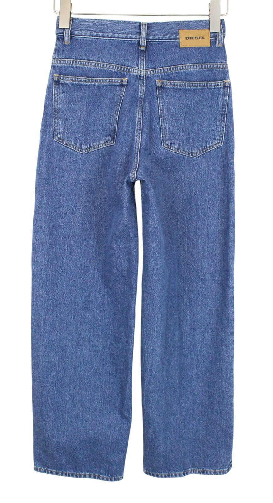 DIESEL Widee 080AN Women Jeans W24/L32 Blue Stretch Regular Straight