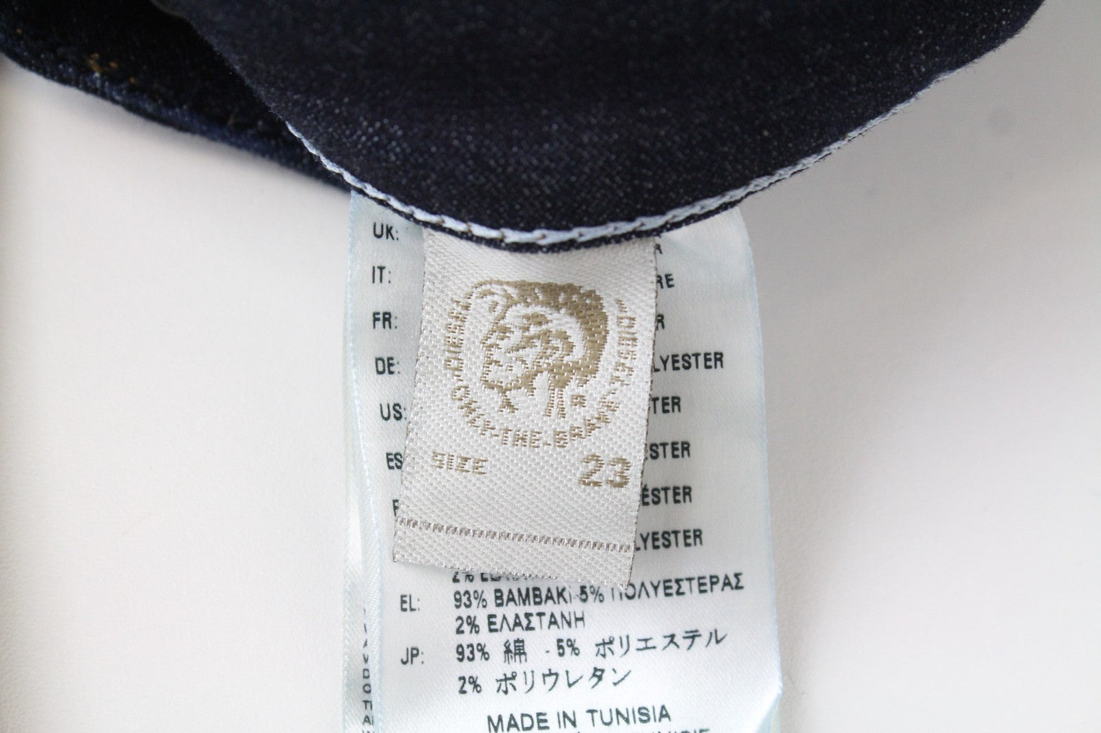 DIESEL Skinzee 0813C Women Jeans W23/L32 Blue Stretch Super Slim Skinny Fitted