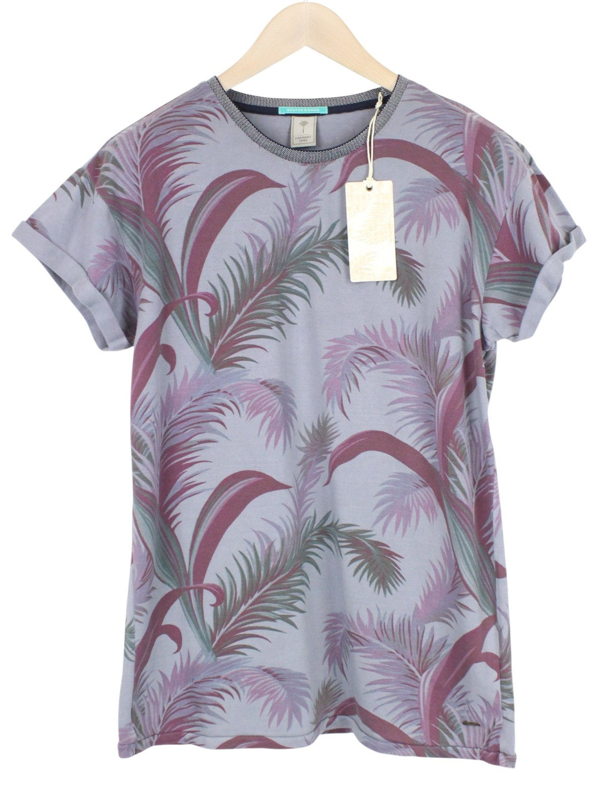 Graues Twill-T-Shirt