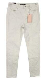 MAISON SCOTCH Women Trousers W27/L32 Off-White Beige Skinny Fit Casual