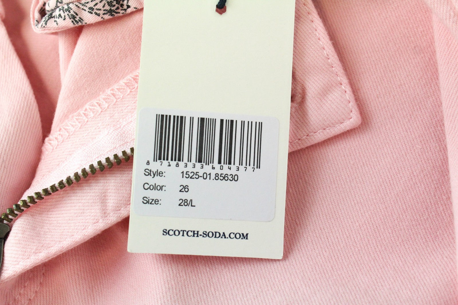MAISON SCOTCH La Bohemienne Women Jeans W28 Pink Skinny Cotton Blend Stretch