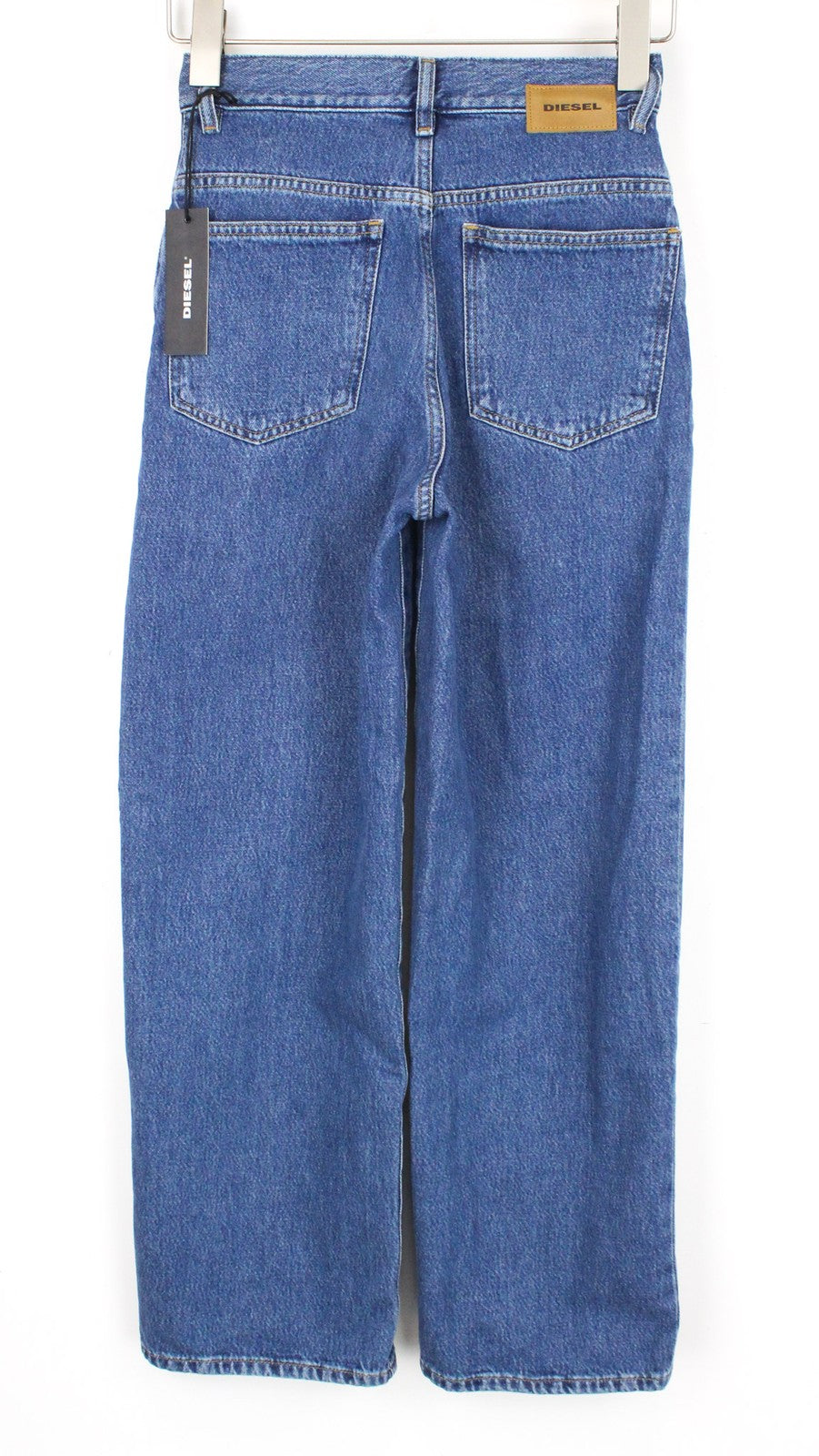 DIESEL Widee 080AN Women Jeans W23/L32 Girls Straight Blue Cotton High Waisted