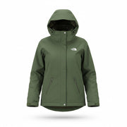 THE NORTH FACE Inlux Insulated Women Jacket XS Green Dryvent Hooded Raincoat