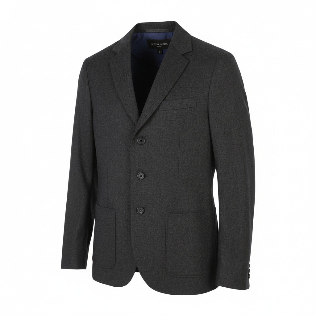 Grauer Polyesterblazer