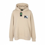 SCOTCH & SODA Men Hoodie L Beige Cotton Kangaroo Pocket Hooded Pull On
