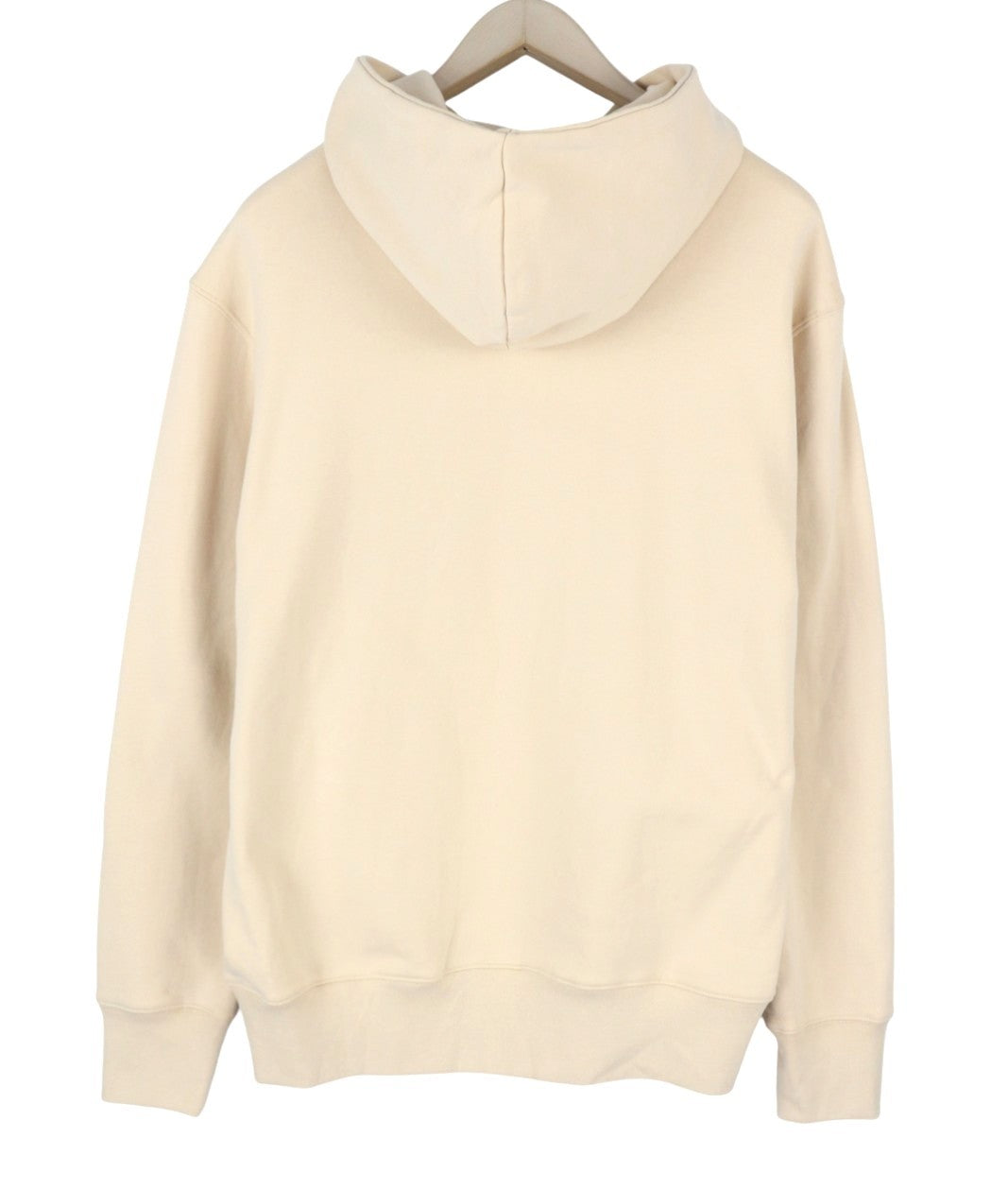 SCOTCH & SODA Men Hoodie L Beige Cotton Kangaroo Pocket Hooded Pull On