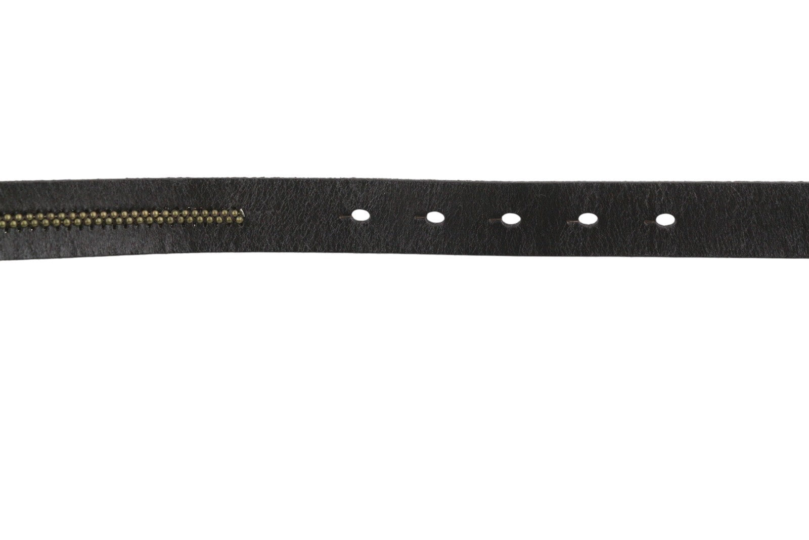 SCOTCH & SODA Men Belt 117 CM Dark Brown Leather Gold Tone Details Buckle