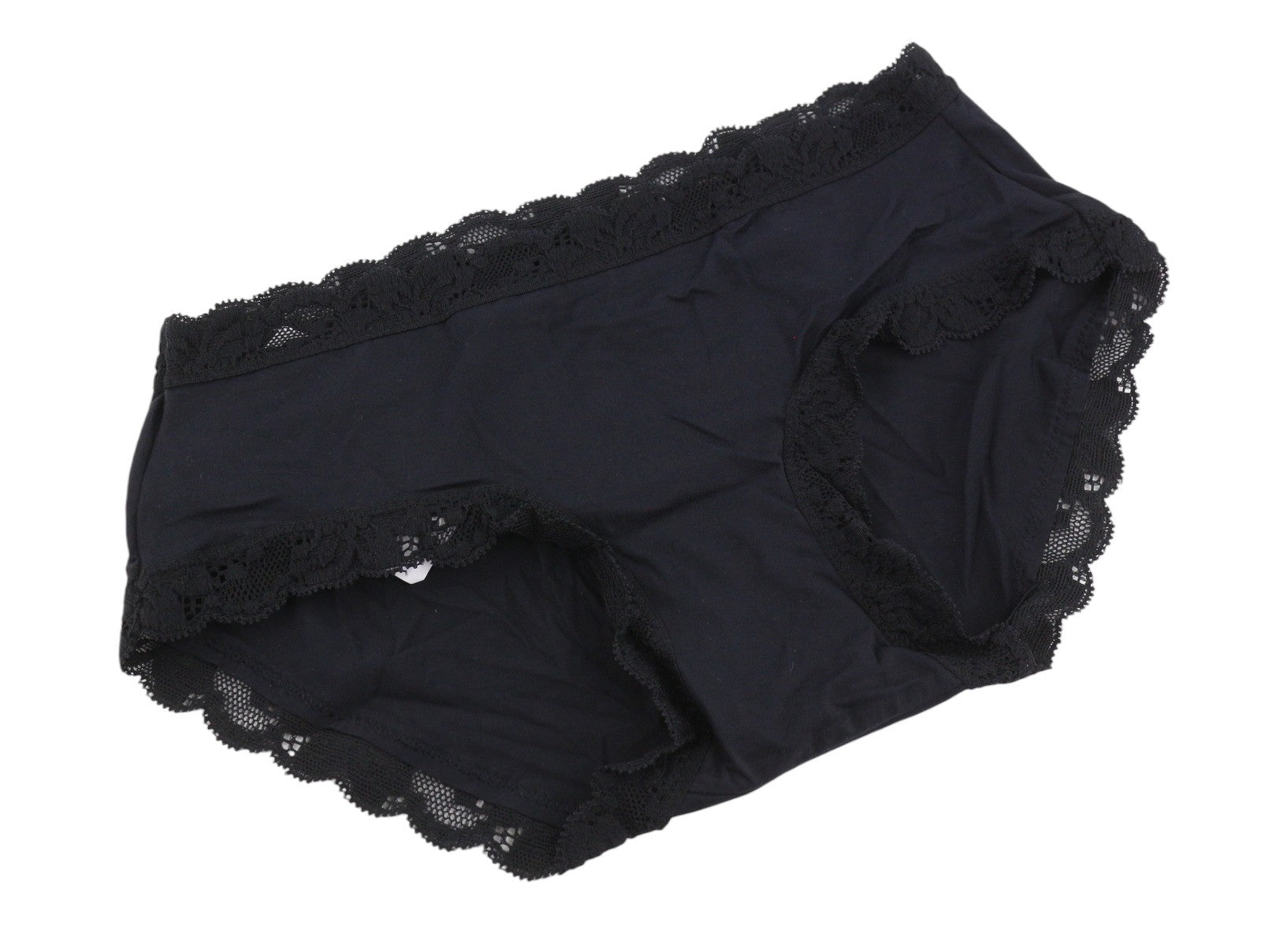 AERIE Sunnie Blossom Women Underwear XS Black Lace Trim Boybrief