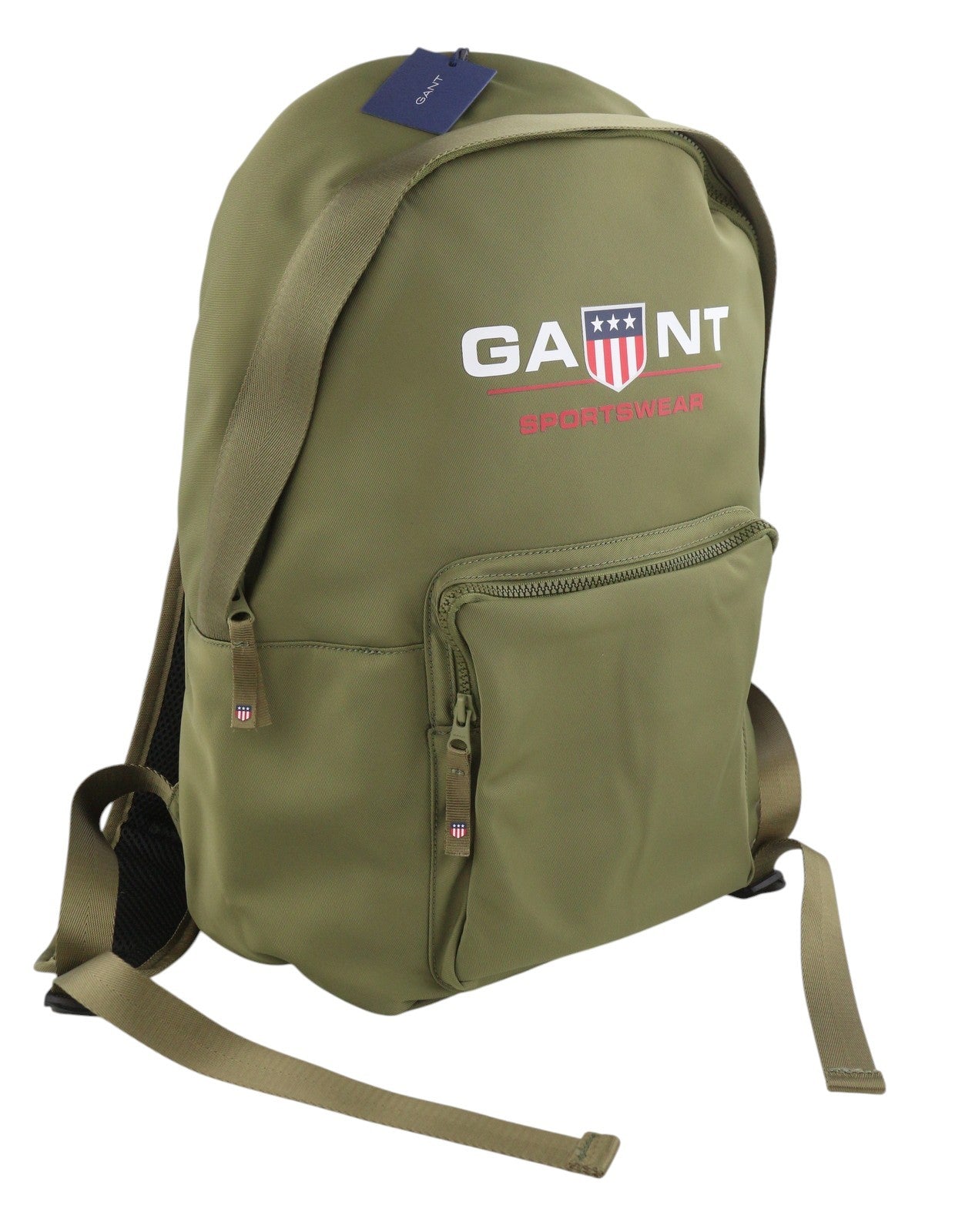 GANT Men Backpack OS Military Green Patch Pocket Logo Backpack