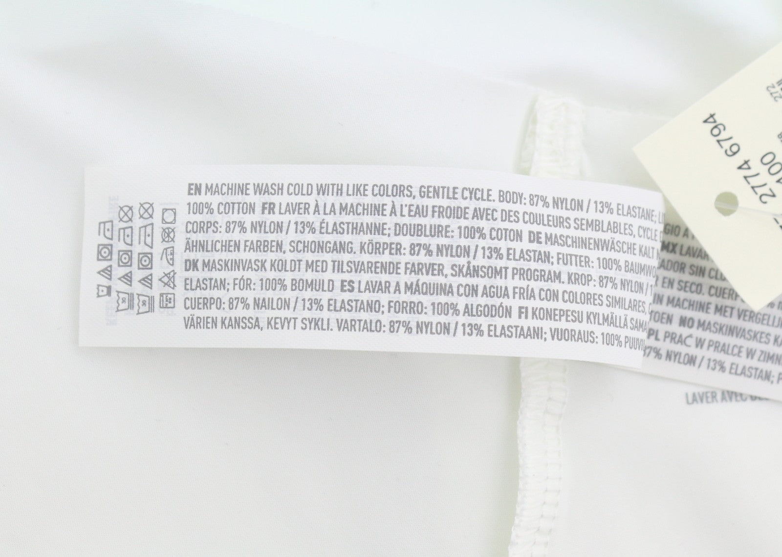 AERIE No Show Cheeky Coquine Women Underwear XL White Stretch