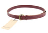 Burgundy Leather Belt
