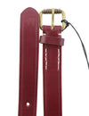 Burgundy Leather Belt