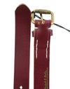 Burgundy Leather Belt