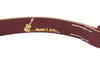 Burgundy Leather Belt