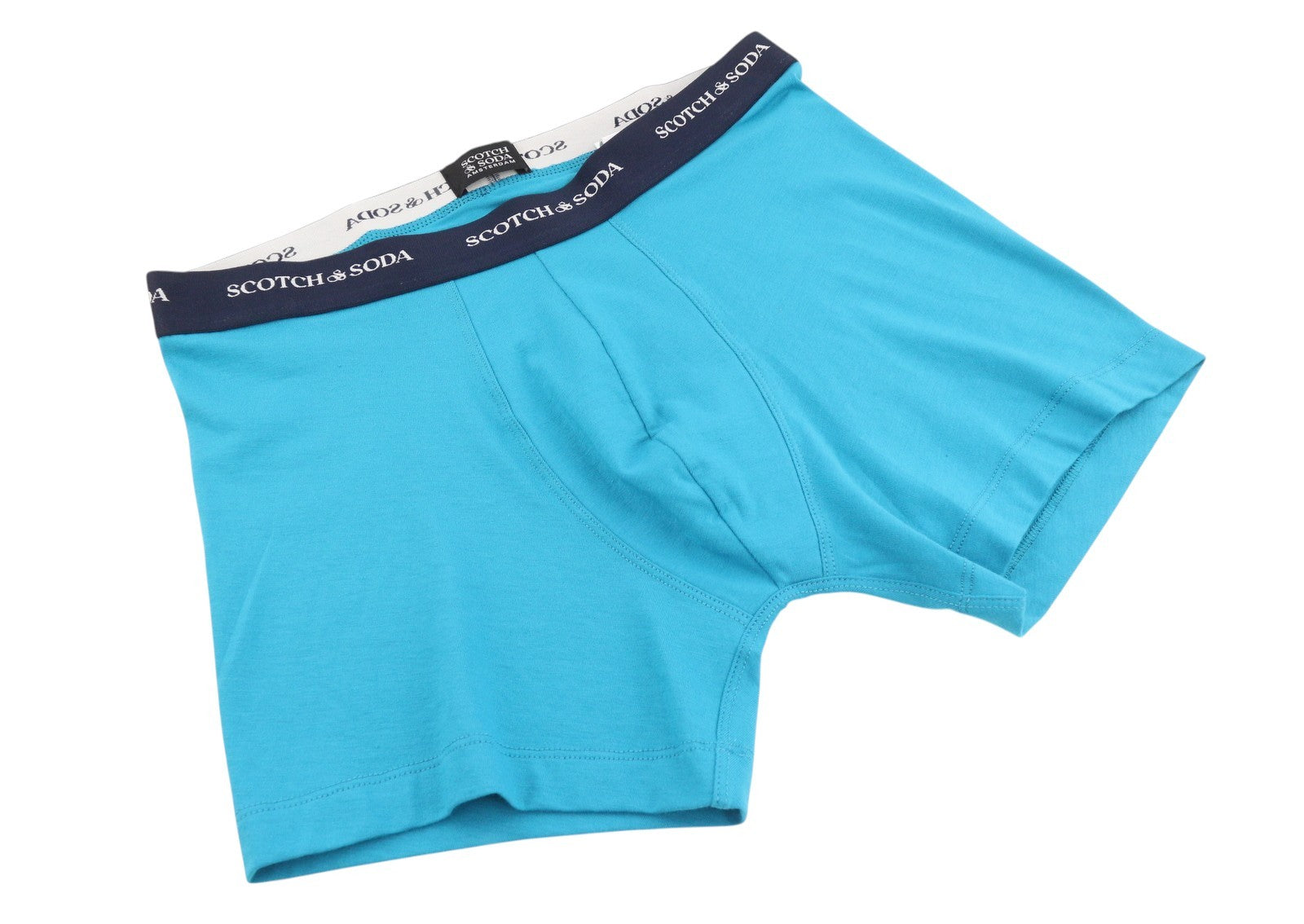 SCOTCH & SODA Men Underwear M Blue Palm Tree Print Shape Retaining 2 Boxers