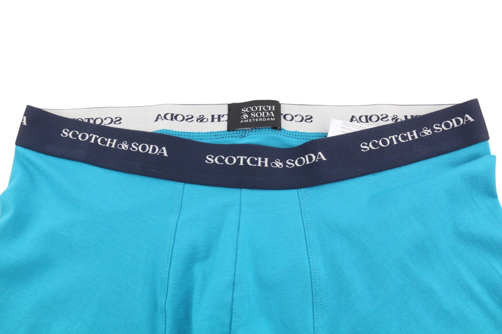 SCOTCH & SODA Men Underwear M Blue Palm Tree Print Shape Retaining 2 Boxers