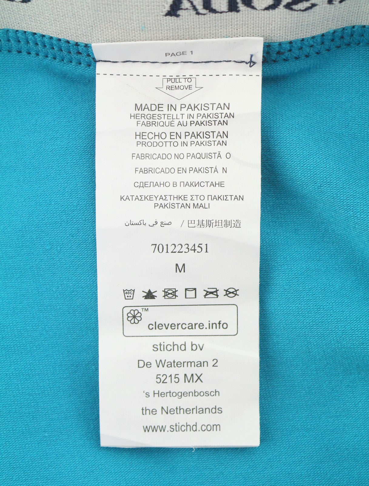 SCOTCH & SODA Men Underwear M Blue Palm Tree Print Shape Retaining 2 Boxers
