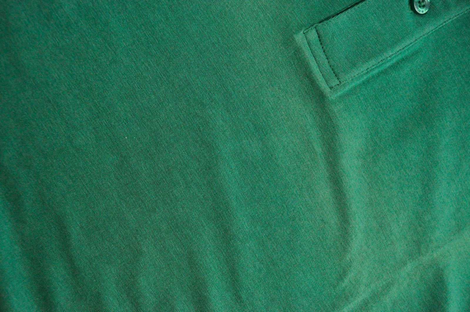HARMONT & BLAINE Men T-Shirt XL Green Cotton Stretch Short Sleeve Collared Polo