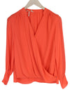 Orange Polyester Blouse