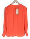 Orange Polyester Blouse